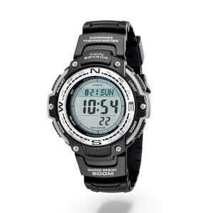 Casio SGW100-1V Mens Sport Watch Digital Compass Twin Sensor WR 200M Multi-Alarm